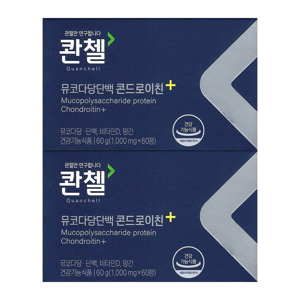 콴첼 뮤코다당단백 콘드로이친 플러스 1000mg x 60정 2개 / 써클