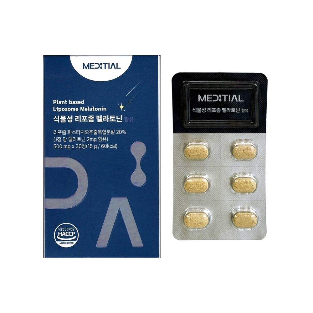 메디셜 식물성 리포좀 멜라토닌 500mg x 30정 1개 / 써클