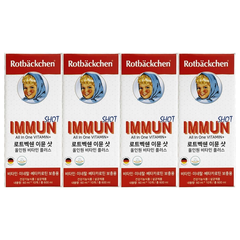 로트벡쉔 이뮨 샷 올인원 비타민 플러스 60ml x 10개입 4개 / 써클