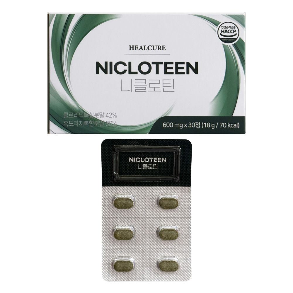 니클로틴 헬큐어 프리미엄 솔루션 600mg x 30정 1개 / 써클
