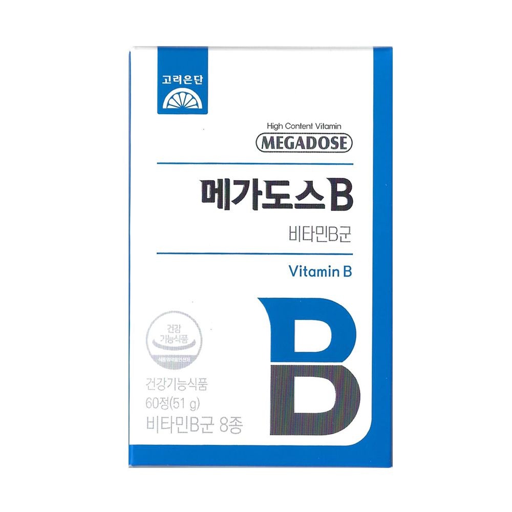 고려은단 메가도스B 비타민B군 850mg x 60정 / 써클