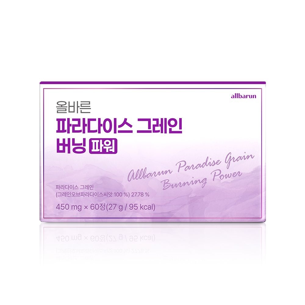 올바른 [본사직영] 올바른 파라다이스 그레인 버닝 파워 60정 x 1박스