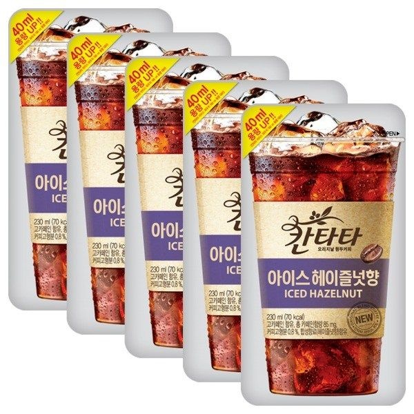 롯데 칸타타 아이스 헤이즐넛향 230ml x 50팩