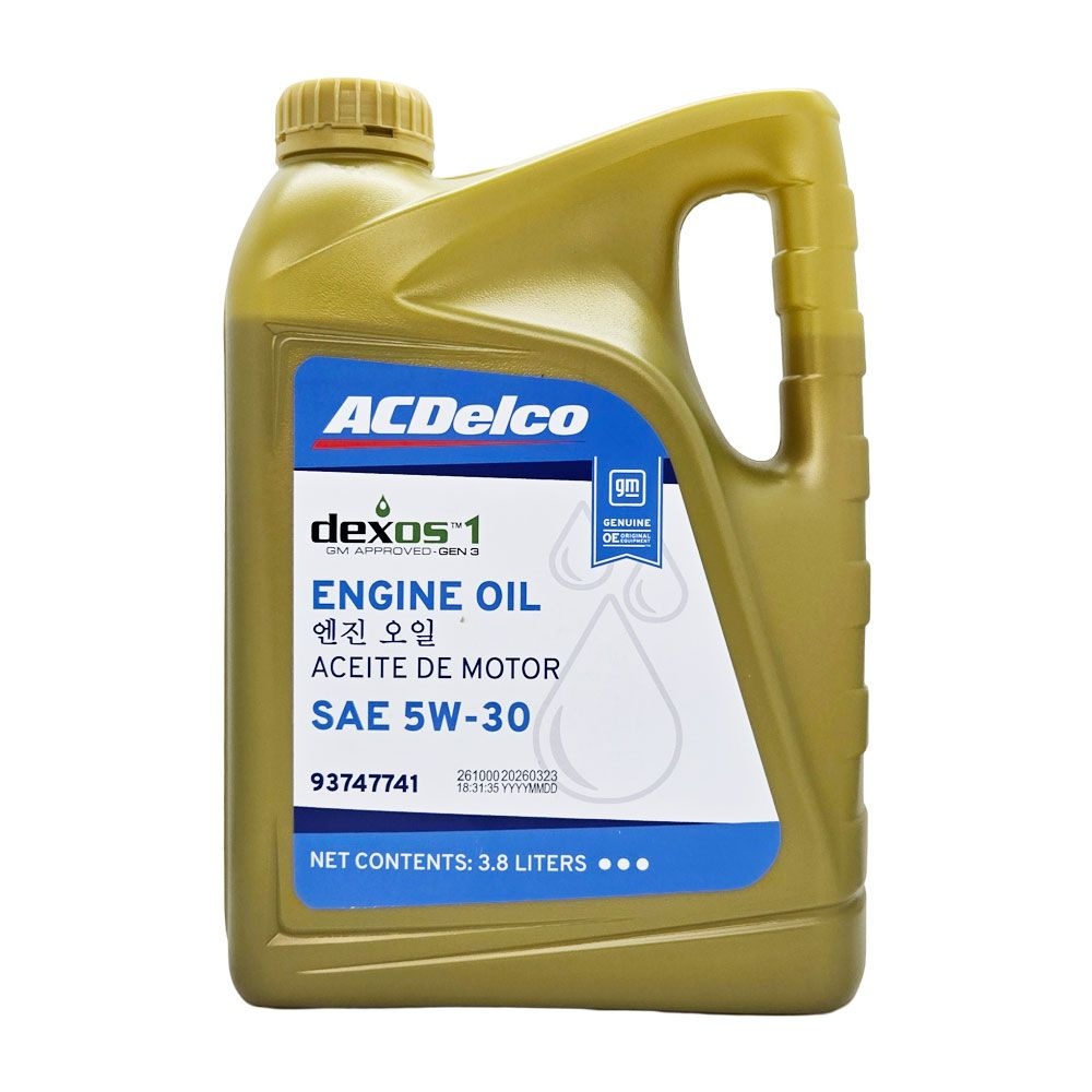 쉐보레 GM쉐보레 덱소스1 DEXOS1 GEN3 5W30 3.8L 순정 가솔린 엔진오일P93747741