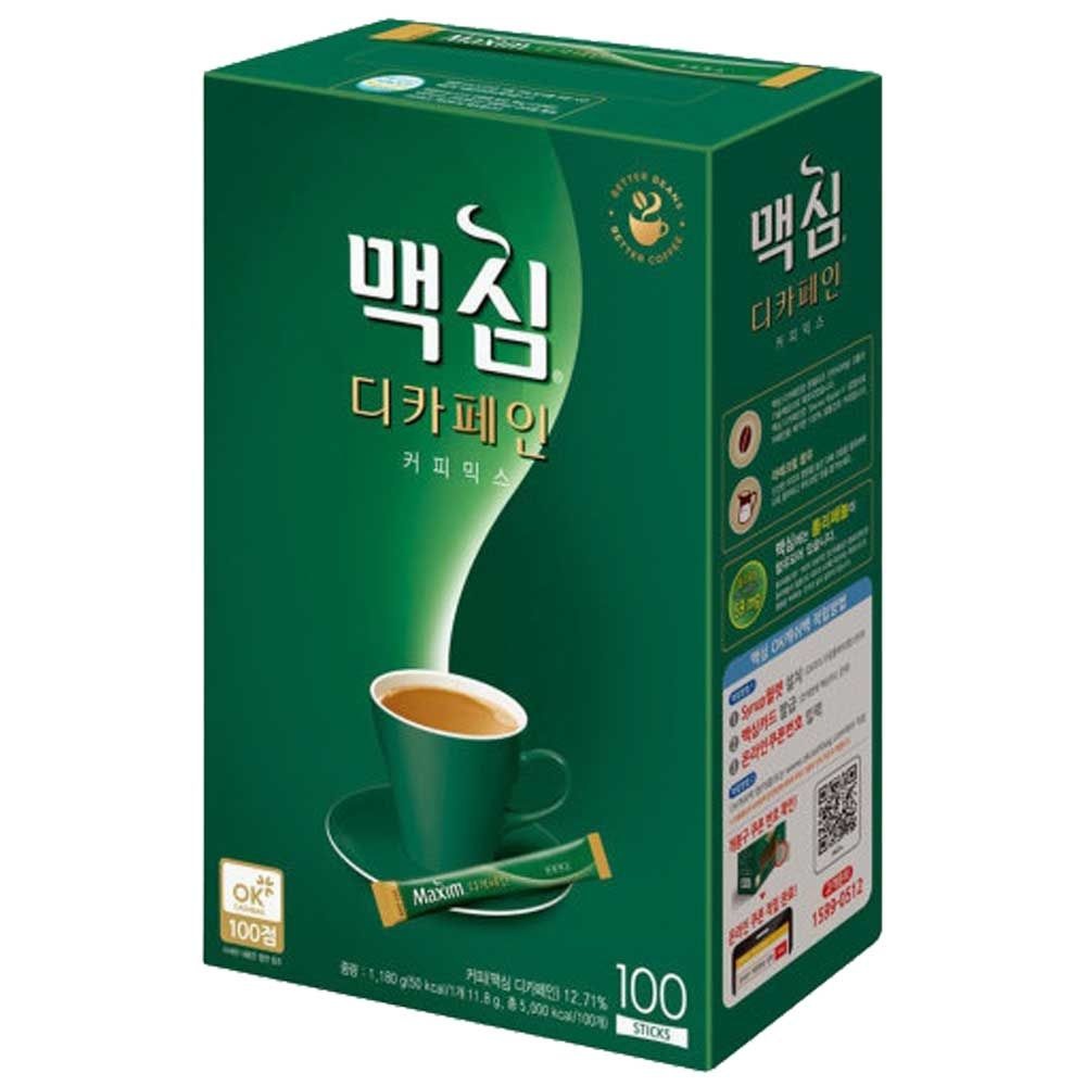 동서식품 맥심 디카페인 커피믹스 100T