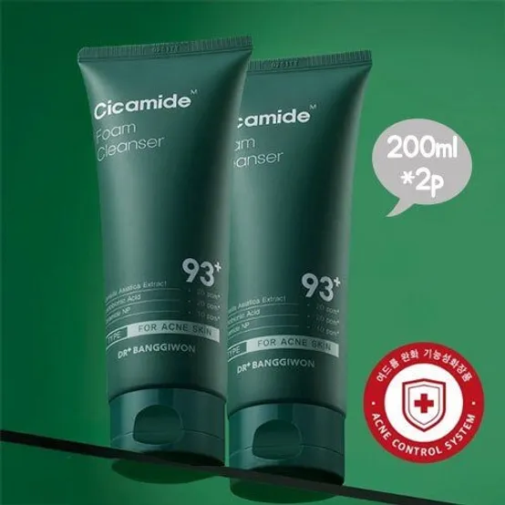 [26년 07월 13일까지]닥터방기원 시카마이드 폼 클렌저 200ml x 2p