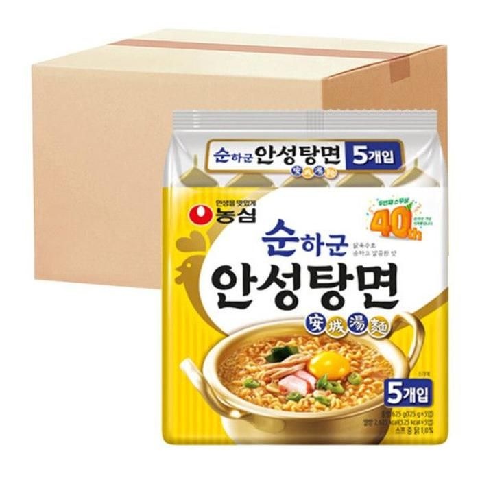 농심 순하군 안성탕면 5개입 x 8개
