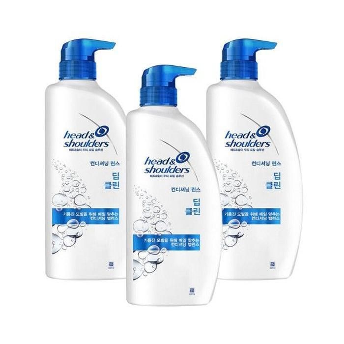 헤드앤숄더 딥 클린 컨디셔너 850ml 3개