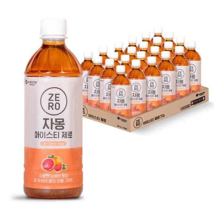 맥널티 제로칼로리 자몽 아이스티 500ml x 24입