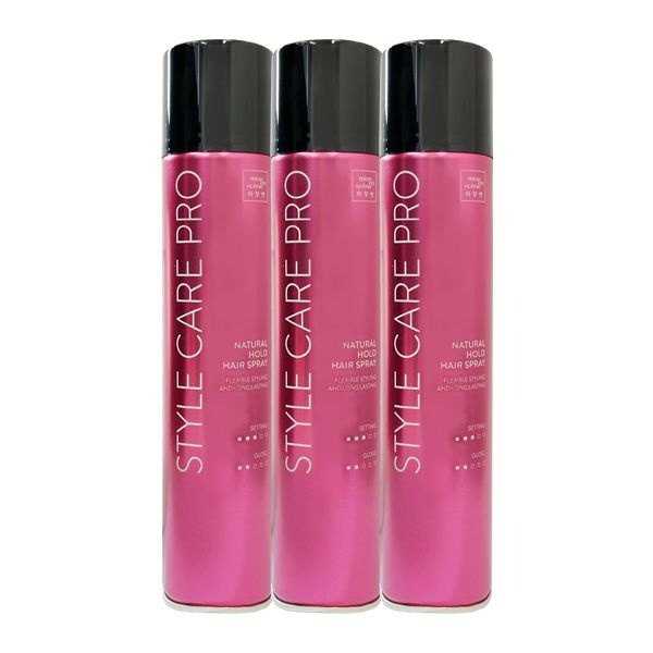 미쟝센 스타일케어 헤어스프레이 내추럴홀드 300ml x3