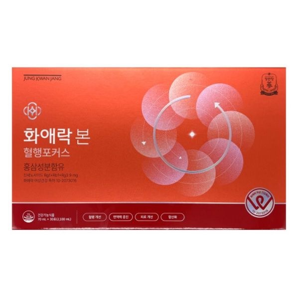 정관장 화애락 본 혈행포커스 30포(쇼핑백 포함)