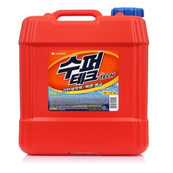 테온셀 수퍼테크 액체 세탁세제 일반 드럼 겸용 14L x4개 대용량