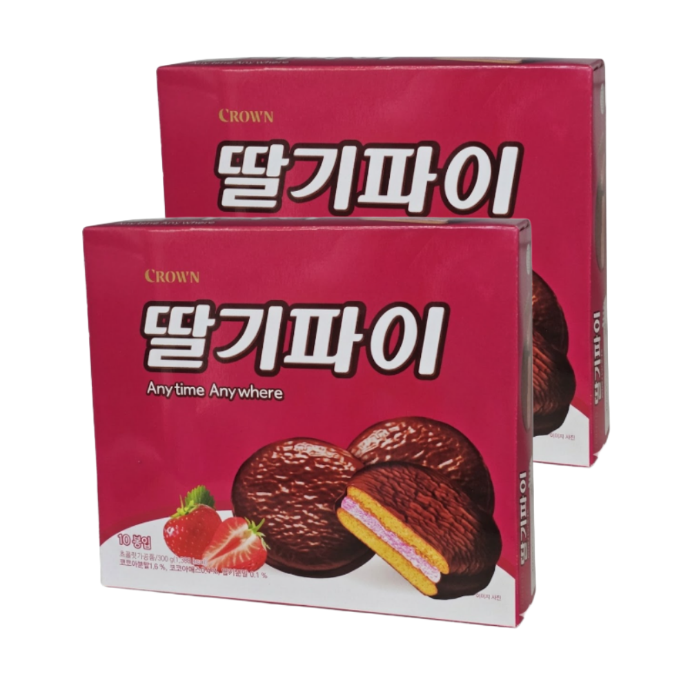 크라운 딸기파이 300g x 2개