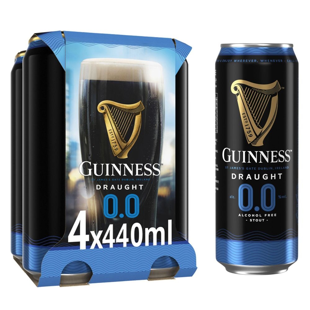 [해외] 4개입 4묶음 총 16캔 기네스 제로알콜 논알콜Guinness Draught Non-Alcoholic Beer