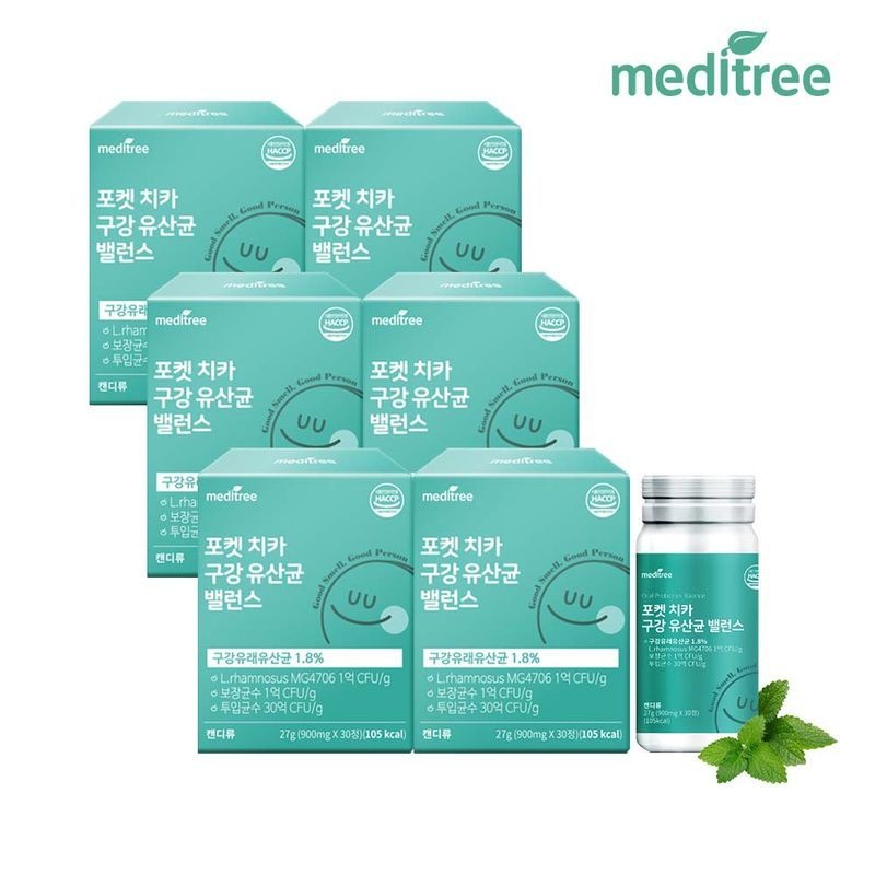 메디트리 포켓 치카 구강 유산균 밸런스 6박스
