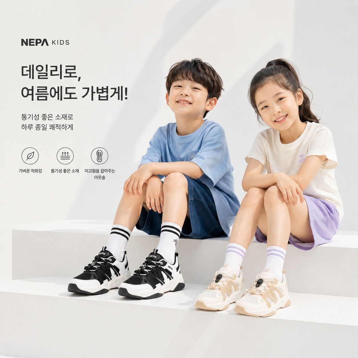 [롯데온] 네파키즈 로드 스니커즈 (32,960원/무배)