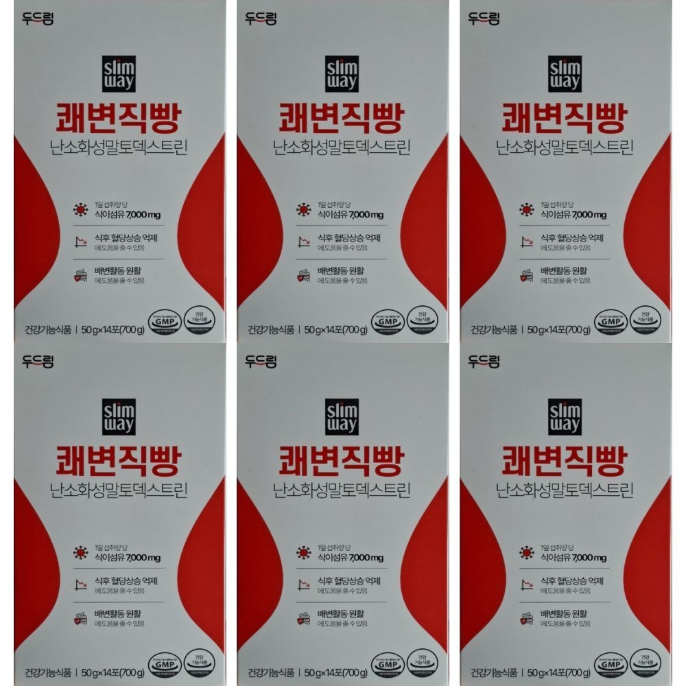 두드림 슬림웨이 쾌변직빵 14포, 6박스