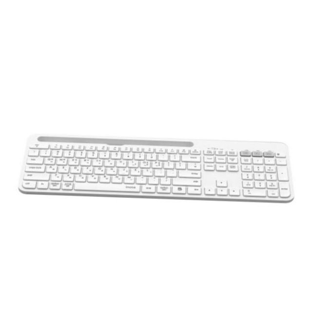 아이노트 k608rb 멀티페어링 블루투스 무선 키보드 화이트 스마트기기 거치대 링키