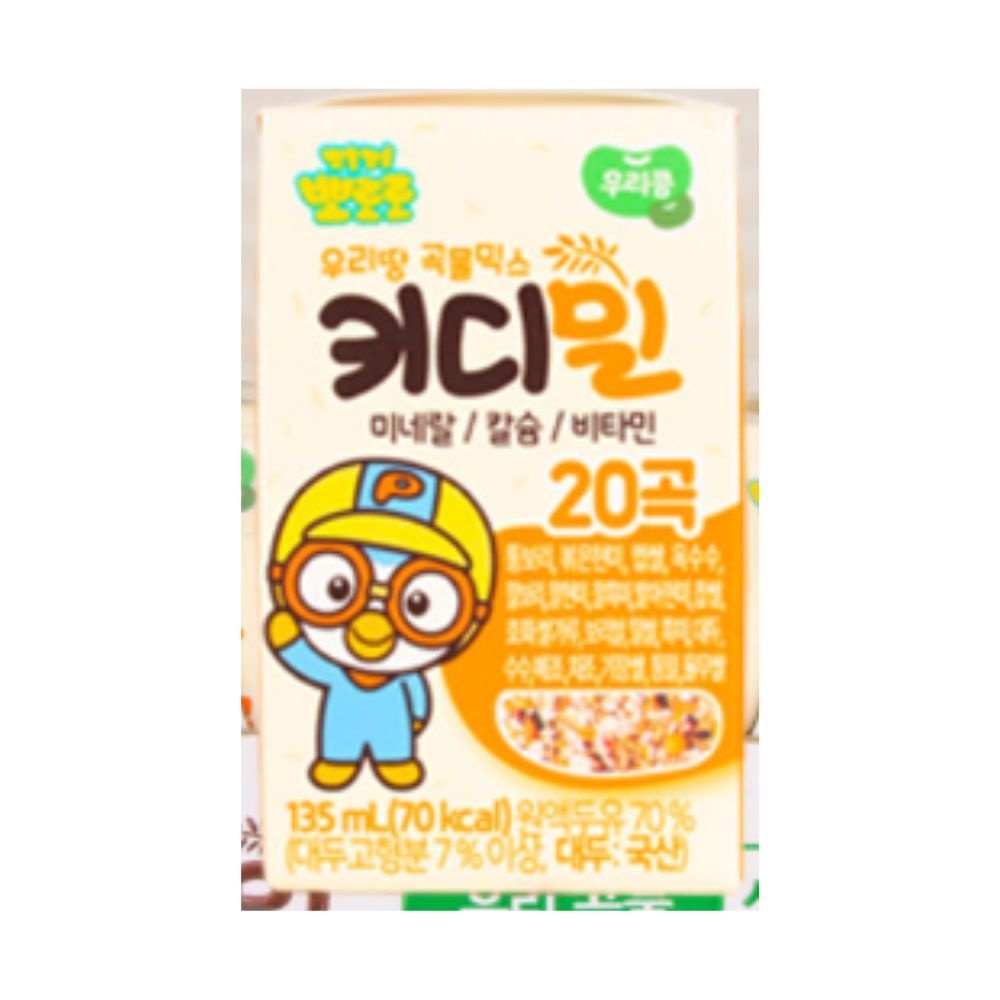 [오늘출발] [태양생활건강] 뽀로로 키디밀 성장 밸런스 두유 135ml x 48팩