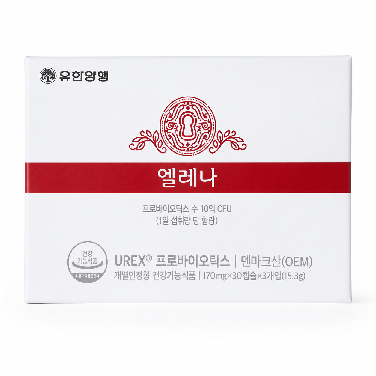 유한양행 엘레나 UREX 프로바이오틱스 170mg x 30캡슐 x 3개 (90캡슐)