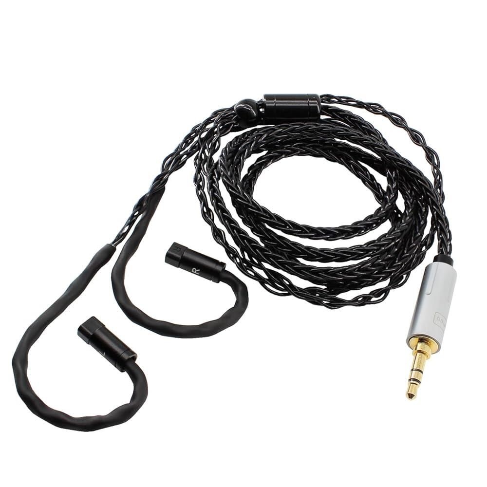 [해외] Youkamoo QDC Recessed 2핀 IEM 이어폰 업그레이드 코드 1.2m(4피트) 3.5mm 케이블 인이어 모니터 ZSN Pro ZS10 NF2u KZ ZSX와 호환 (