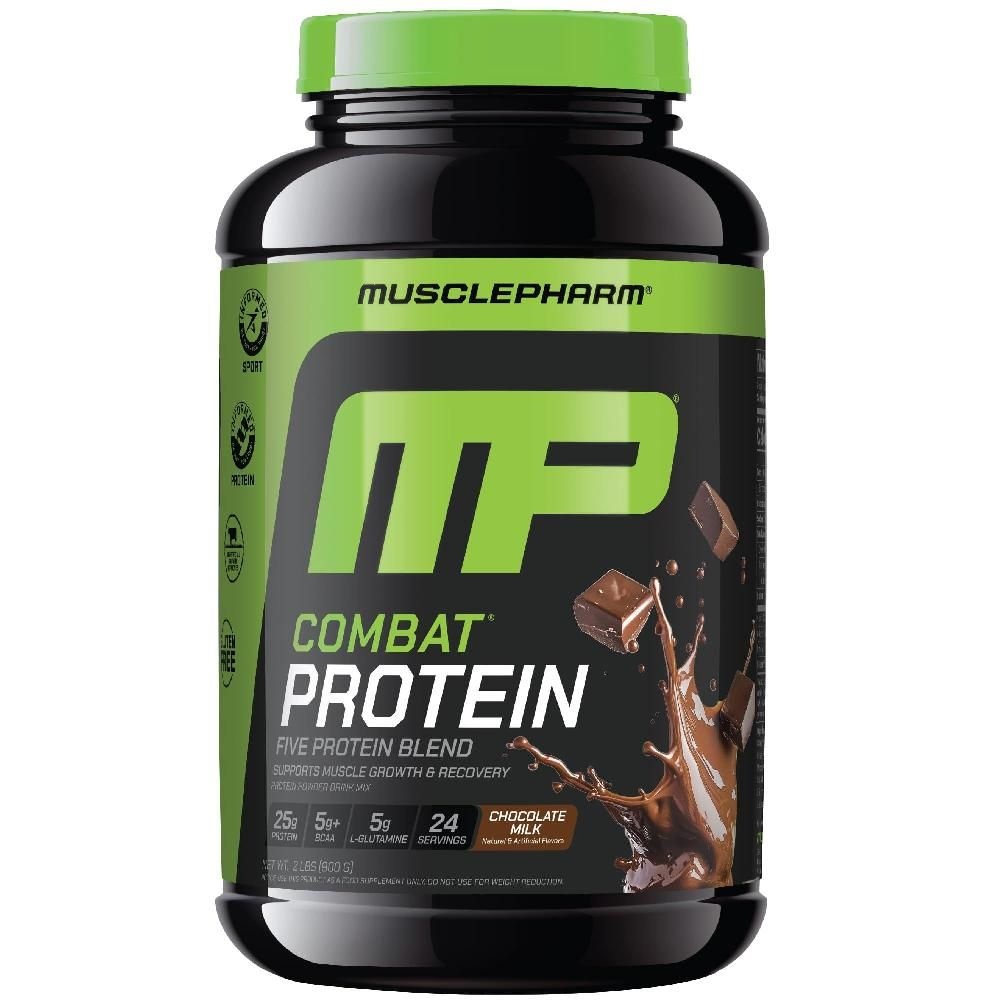 [해외] MusclePharm 컴뱃  유청 단백질 분리 파우더(초콜릿 52회분)
