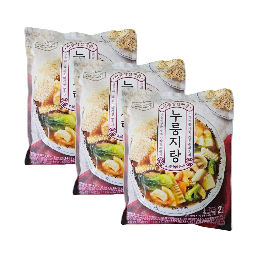 정통 삼선 해물 누룽지탕 500g 3팩