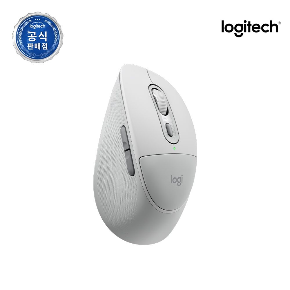 로지텍코리아 공식 M850L 인체공학 무소음 핸드쿠션 무선마우스 오프화이트