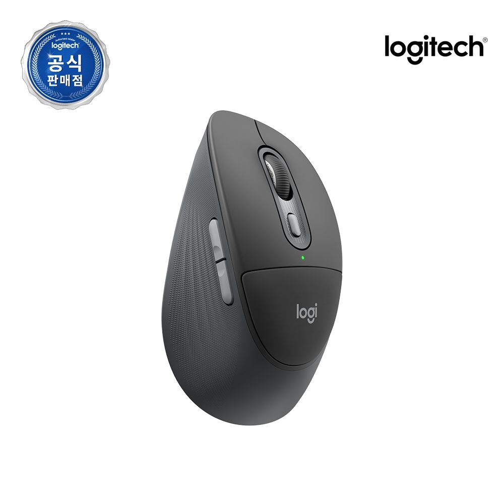 로지텍코리아 공식 M850L 인체공학 무소음 핸드쿠션 무선마우스 그라파이트