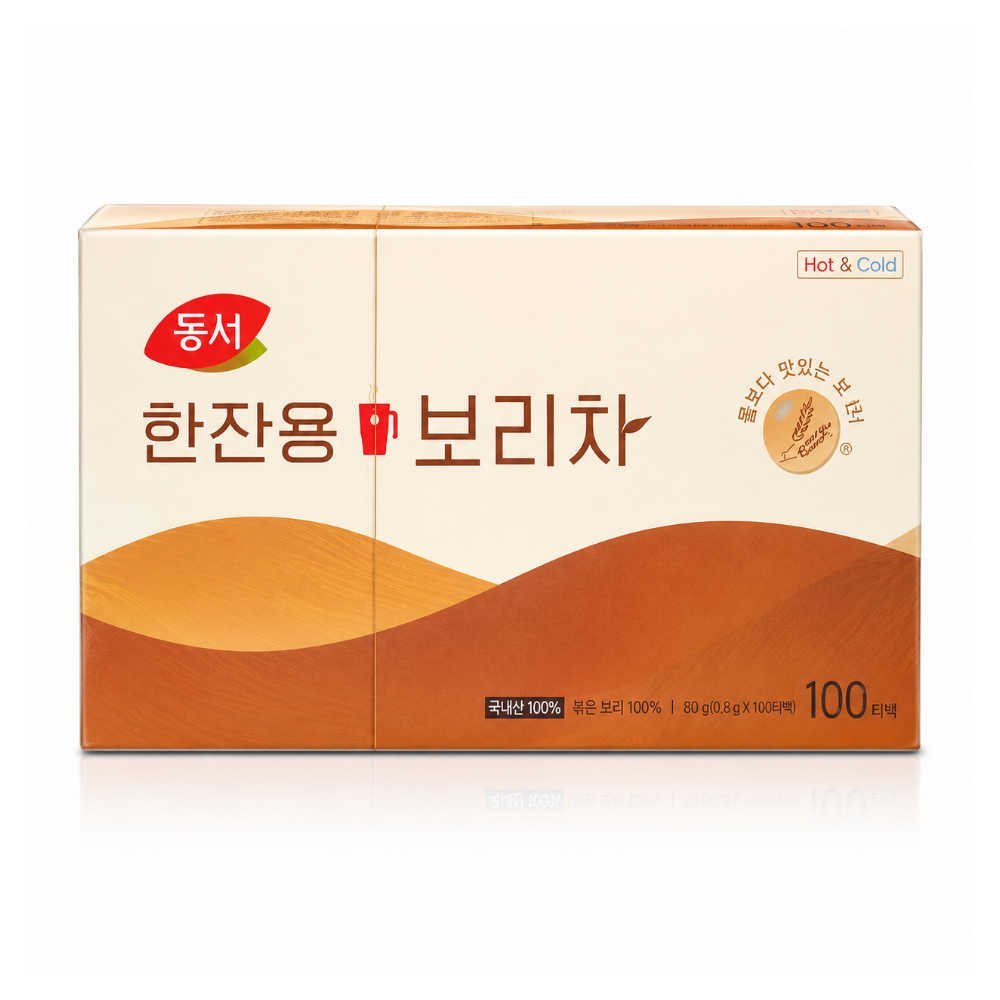 [도서식품]동서벌꿀 한잔용 보리차 100T x2 총200T