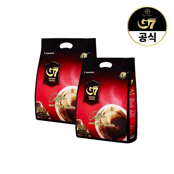 G7 베트남 블랙커피 2g x 200개입 2개 (총400개입) (G7 베트남 블랙커피 2g x 200개입 2개 (총400개입))