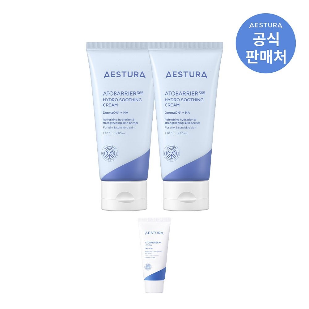 에스트라 [포토리뷰 2,000P 적립] 아토베리어365 수딩크림 80ml 2개