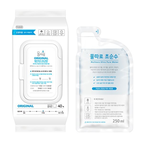 물따로 (현대Hmall) 물따로 신생아물티슈 오리지날 캡형 (40매x12팩)