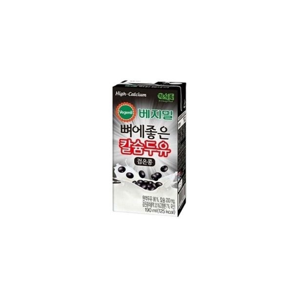 베지밀 뼈에좋은 칼슘 검은콩 두유 190ml 72팩