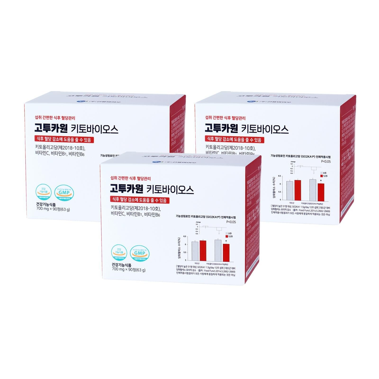 (현대홈쇼핑) [혈당] 고투카원 키토올리고당 3개월 (3박스)