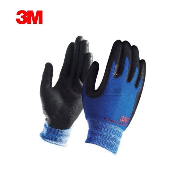 3M 안전장갑 NBR폼코팅장갑 슈퍼그립100 블루