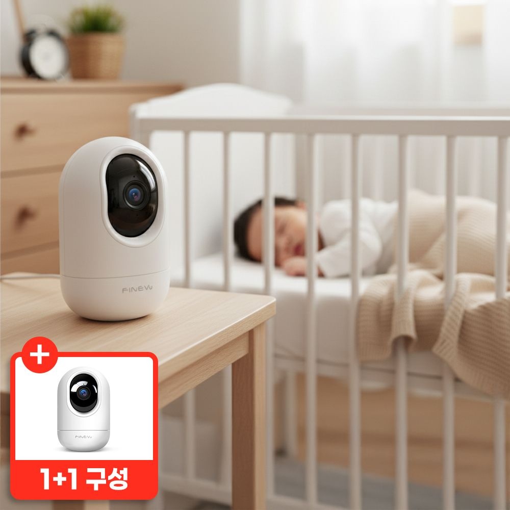 [오늘출발] 파인뷰 [1+1] 파인뷰 K11 1+1 베이비캠 홈캠 800만 화소 4K UHD 홈CCTV