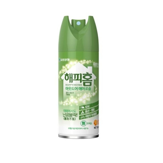 해피홈 아웃도어 에어졸 모기기피제 150ml x 2개