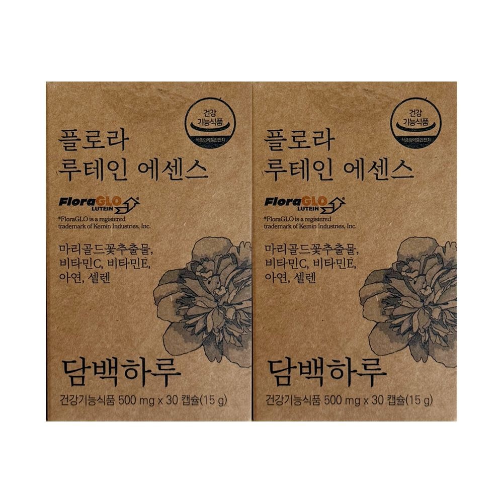 담백하루 플로라 루테인 에센스 500mg x 30캡슐 2개 / 써클