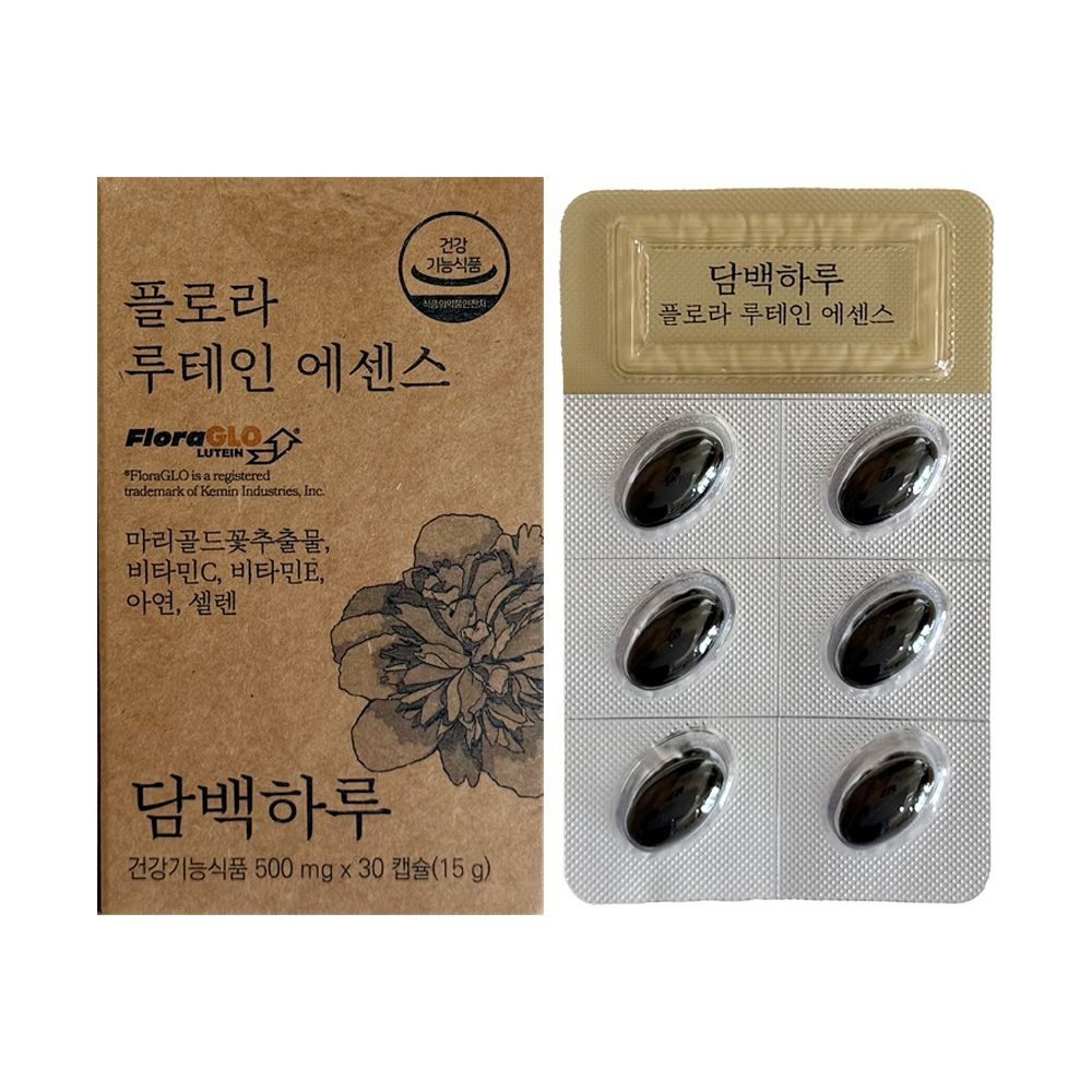 담백하루 플로라 루테인 에센스 500mg x 30캡슐 1개 / 써클