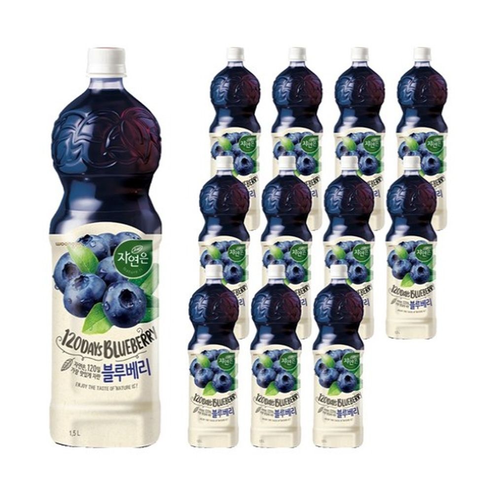 웅진식품 웅진 자연은 블루베리 1.5L x 12개