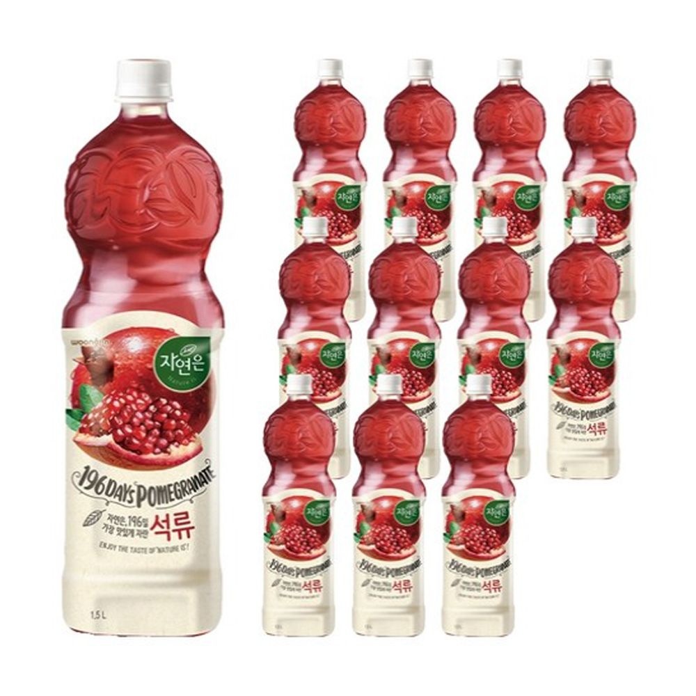 웅진식품 웅진 자연은 석류 1.5L x 12개