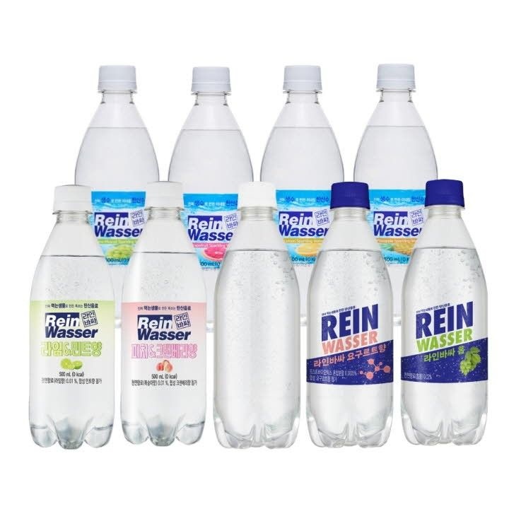 라인바싸 탄산수 500mlX40입 9가지맛 선택 청소년 간식 사무실 손님접대 운동 대량주문
