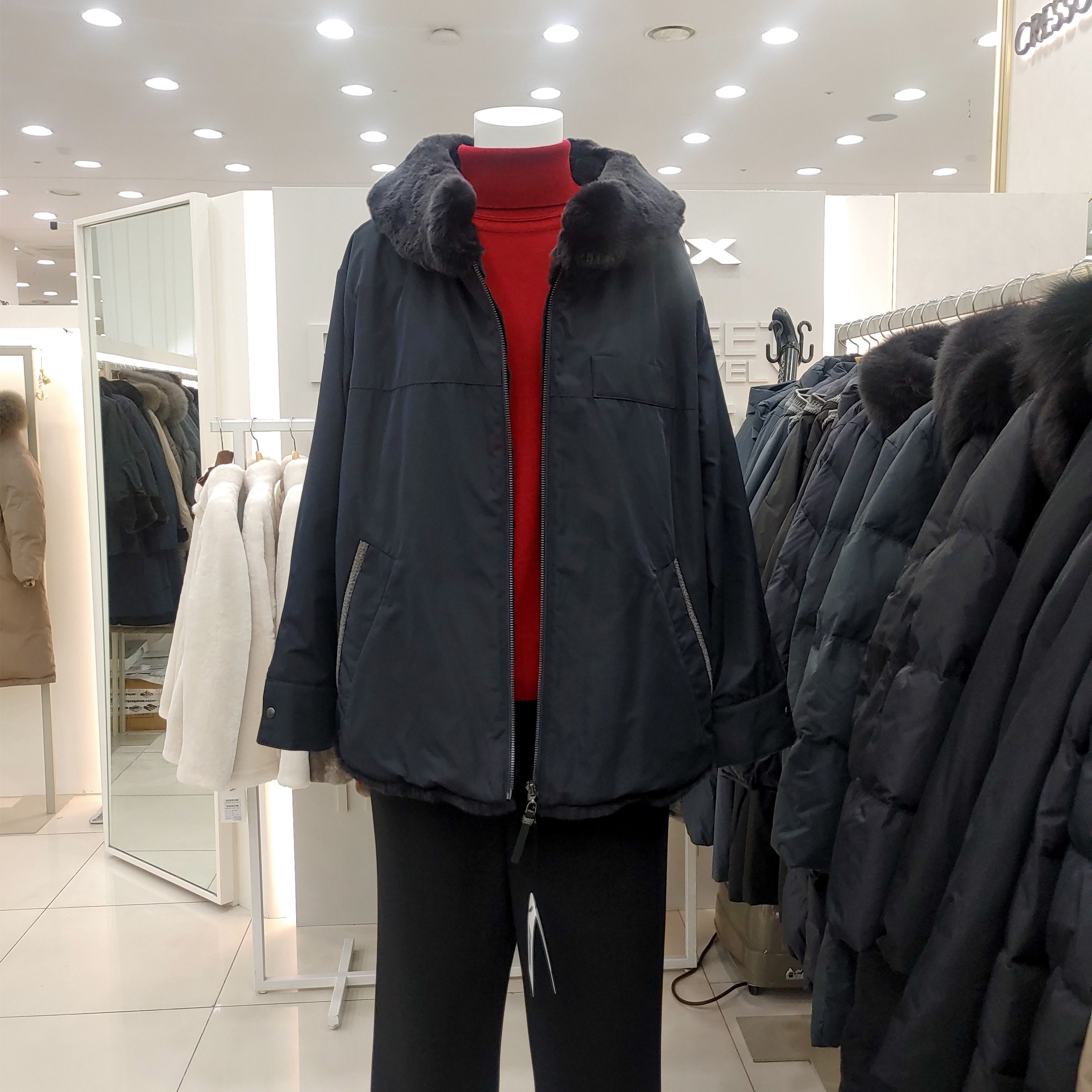 요하넥스 [모다아울렛][요하넥스]토끼털패딩(B5D1RQ44-1) 대전점