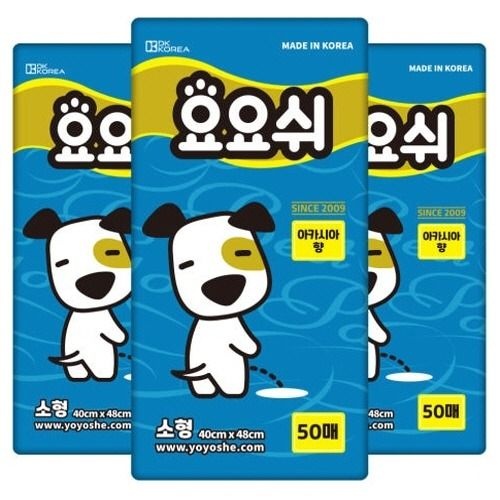 요요쉬 강아지 배변패드 스카이 (아카시아향) 대형  20매 X 3개