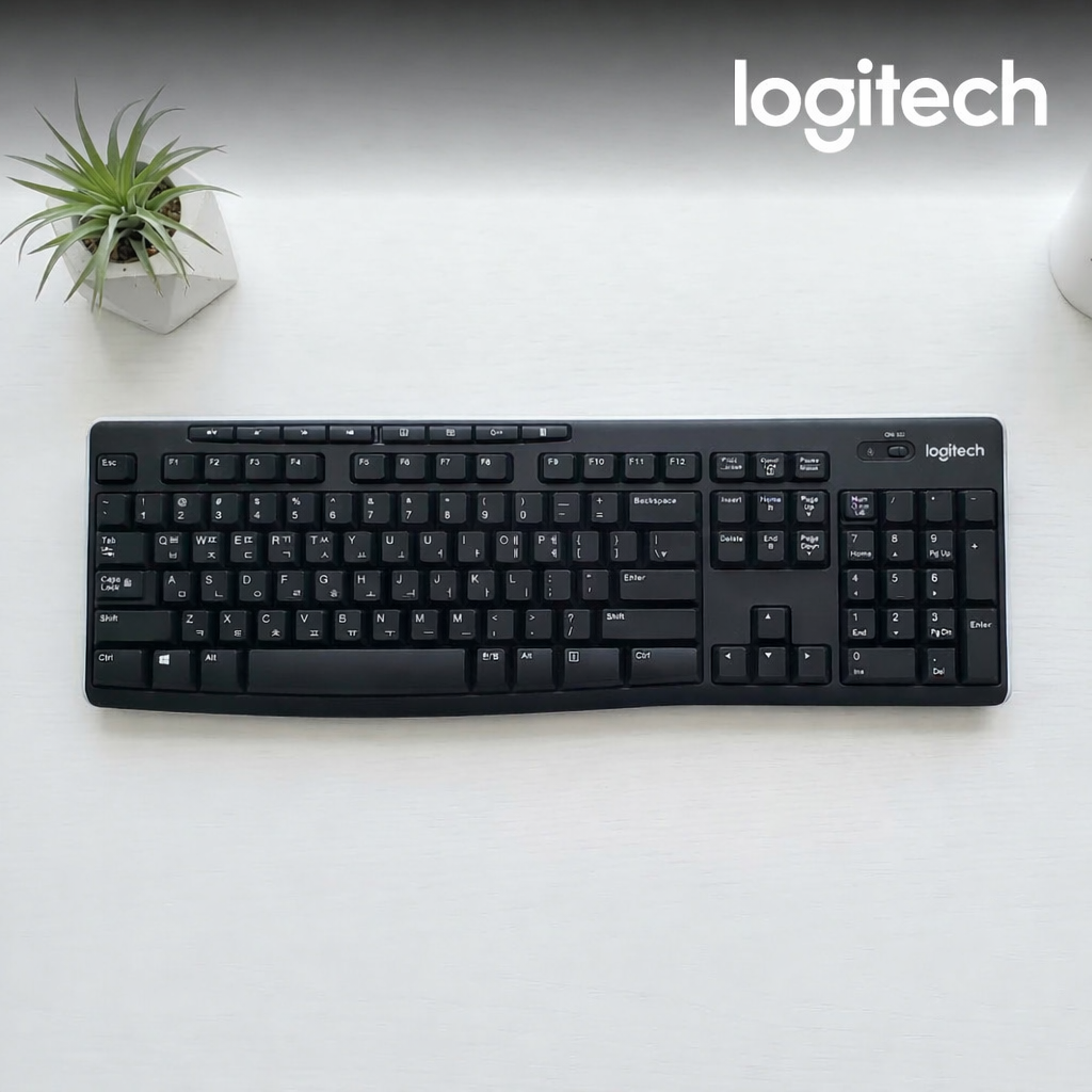 [오늘출발] 로지텍 (국내정품) 로지텍코리아 K270 무선 키보드 블랙 2.4GHz 나노수신기포함
