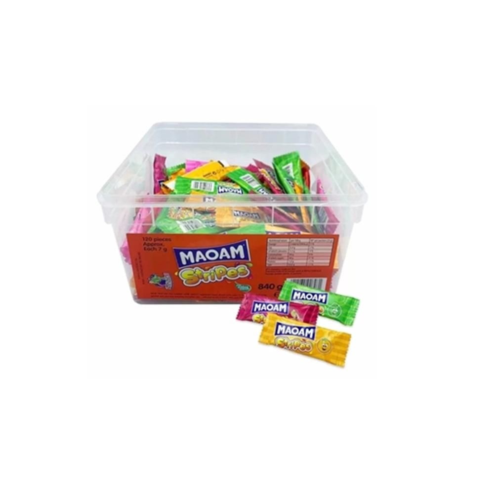 [해외] 하리보 마오맘 스트라이프 구미 캔디 840g Haribo Gummy Candy Tub - Perfect for Parties and Snacking