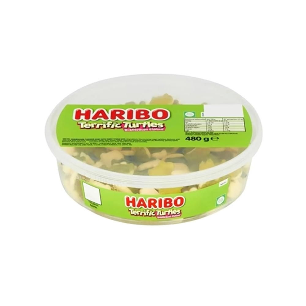 [해외] 하리보 테리픽 터틀 구미 캔디 480g Haribo Gummy Candy Tub - Perfect for Parties and Snacking Filled