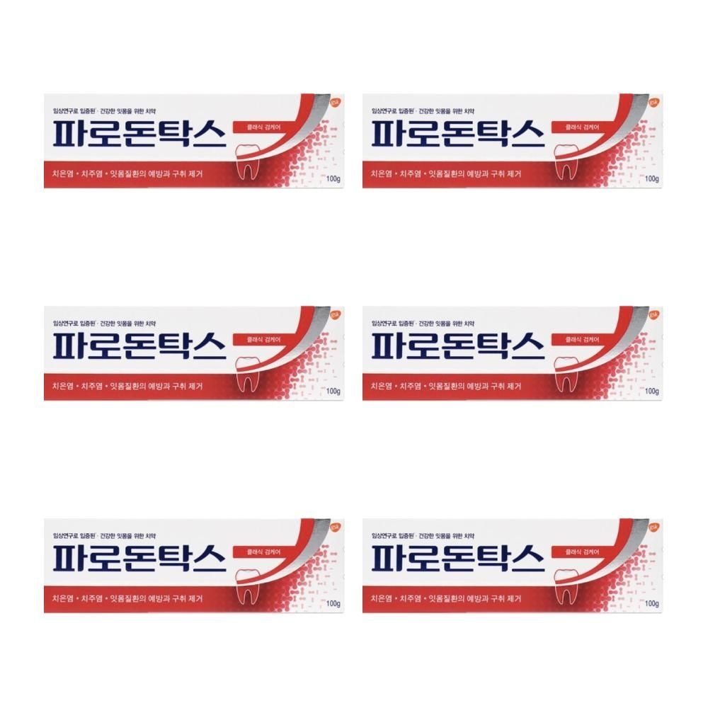 파로돈탁스 잇몸 불소 파라돈텍스 파라돈톡스 100g 6개 DJ
