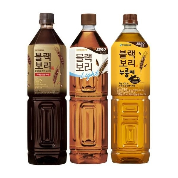 [온누리7%혜택]팔도 블랙보리 3종 혼합 보리차 1.5L x 12개 (오리지널/라이트/누룽지)